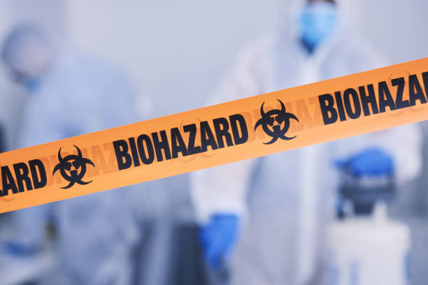 Professional Biohazard Cleanup technician working in Crosby, TX